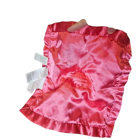 Parents Choice Pink Elephant Lovey Security Pink Floral Plush Satin Trim - Picture 4 of 8